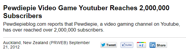 pewdiepie 2 million