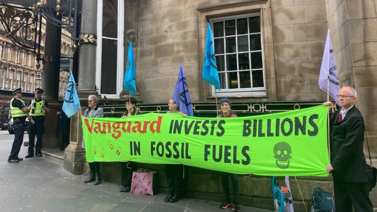 Climate change protestors