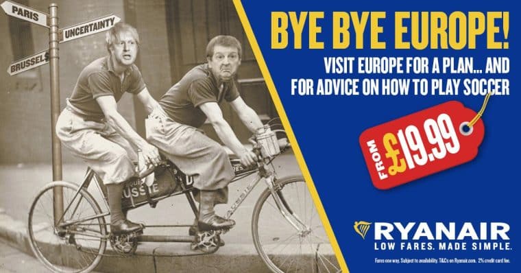 Ryanair advert