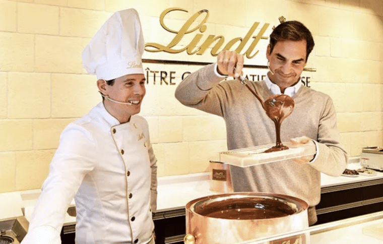roger federer lindt