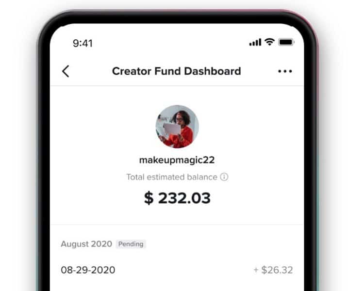 tiktok creator fund screenshot