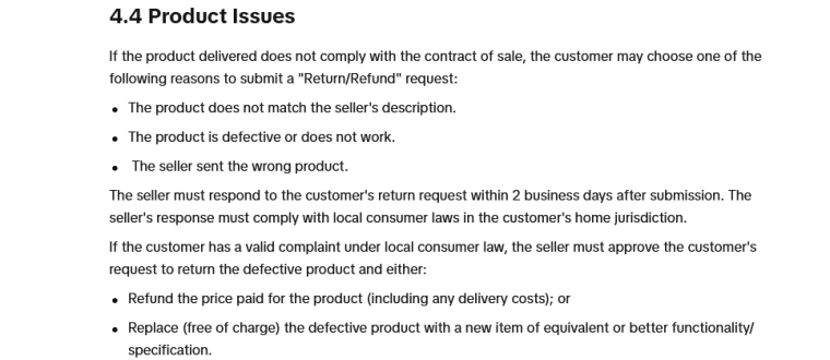 product issues with tiktok shop